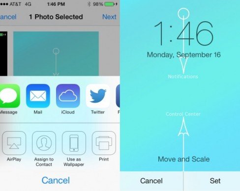 Обои для iPhone обучающие новым жестам